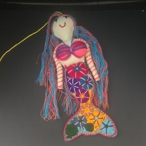 Handmade Mexican Felt Mermaid Dolls
